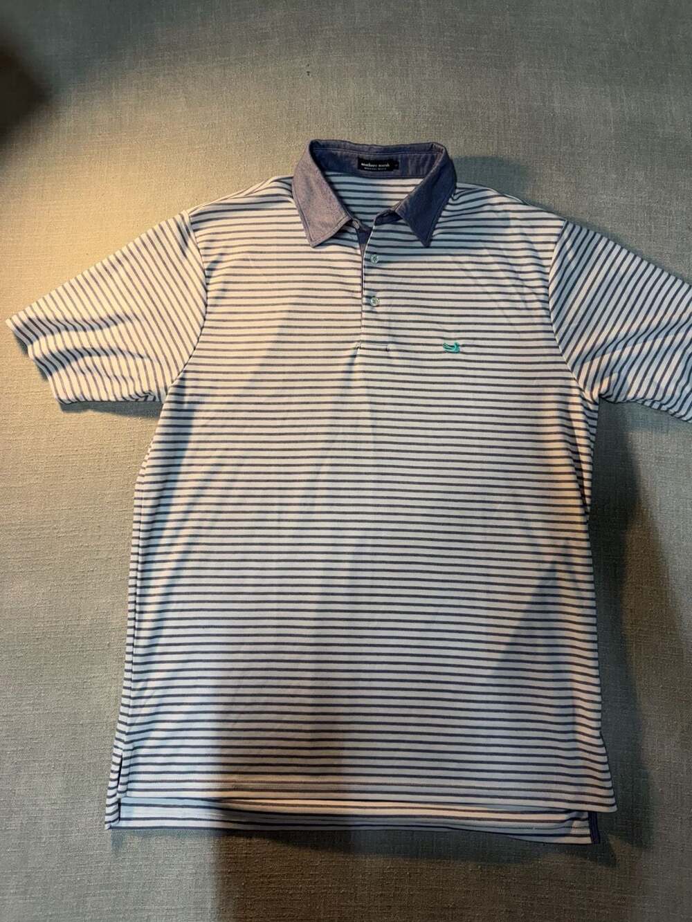 Southern Marsh Striped Performance Polo Shirt